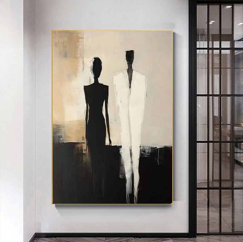 Modern Handcrafted Figure Painting Fine Wall Art For Home Decor MDP1082D