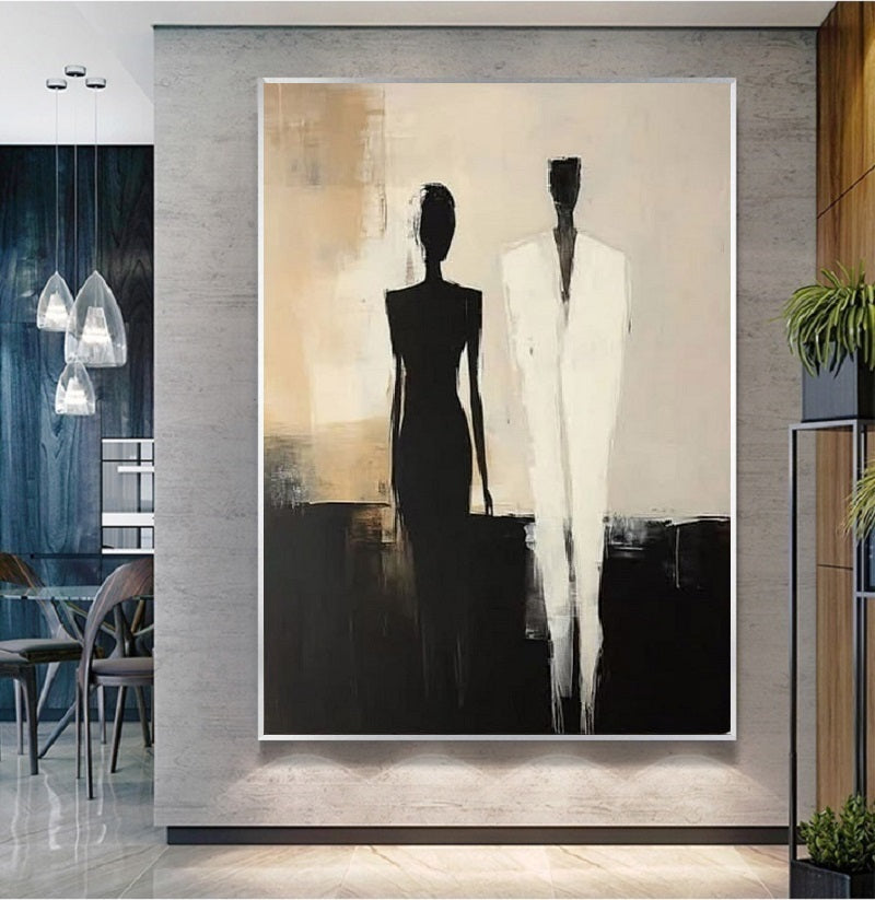 Modern Handcrafted Figure Painting Fine Wall Art For Home Decor MDP1082D