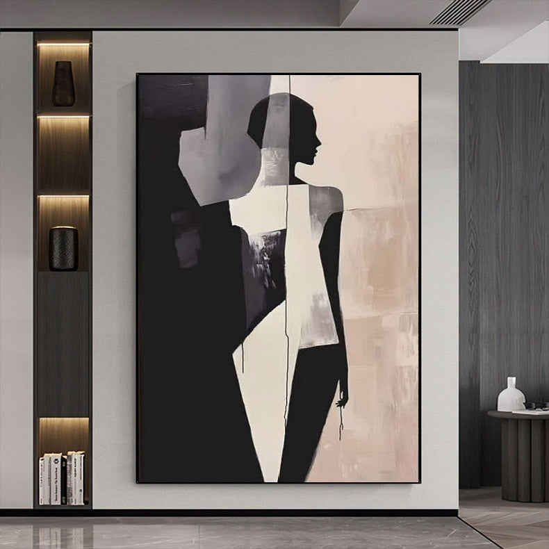 Modern Handcrafted Figure Painting Fine Wall Art For Home Decor MDP1082E