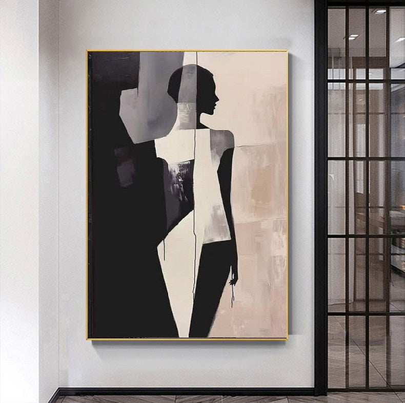 Modern Handcrafted Figure Painting Fine Wall Art For Home Decor MDP1082E