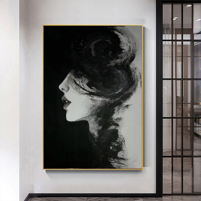 Modern Handcrafted Figure Painting Fine Wall Art For Home Decor MDP1083