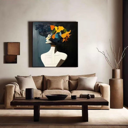 Modern Handcrafted Figure Painting Fine Wall Art For Home Decor MDP1084