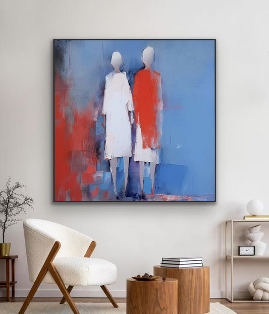 Modern Handcrafted Figure Painting Fine Wall Art For Home Decor MDP1085A