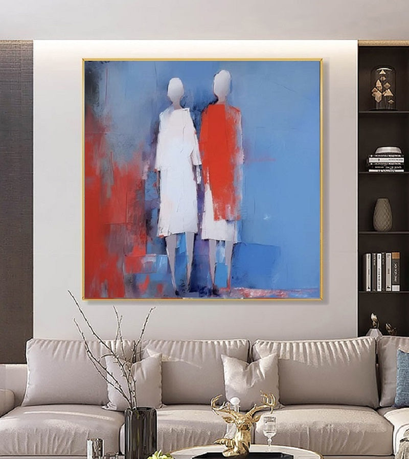 Modern Handcrafted Figure Painting Fine Wall Art For Home Decor MDP1085A