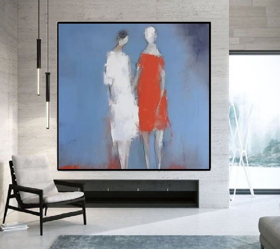 Modern Handcrafted Figure Painting Fine Wall Art For Home Decor MDP1085B