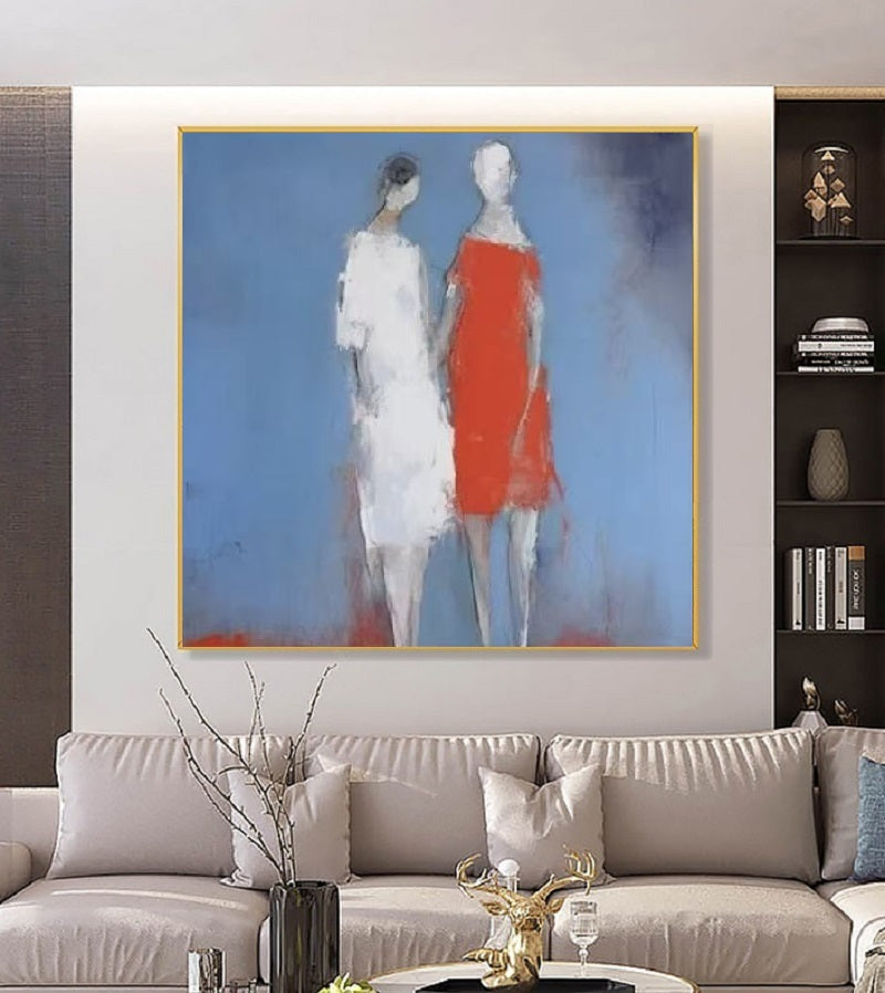 Modern Handcrafted Figure Painting Fine Wall Art For Home Decor MDP1085B