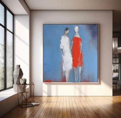 Modern Handcrafted Figure Painting Fine Wall Art For Home Decor MDP1085B