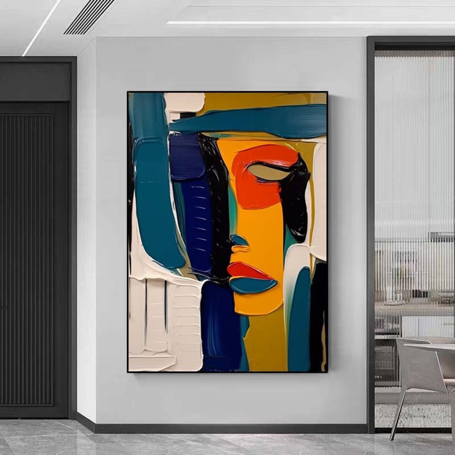 Modern Handcrafted Figure Painting Fine Wall Art For Home Decor AB1173