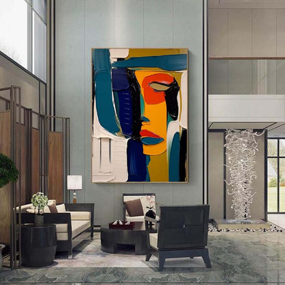Modern Handcrafted Figure Painting Fine Wall Art For Home Decor AB1173