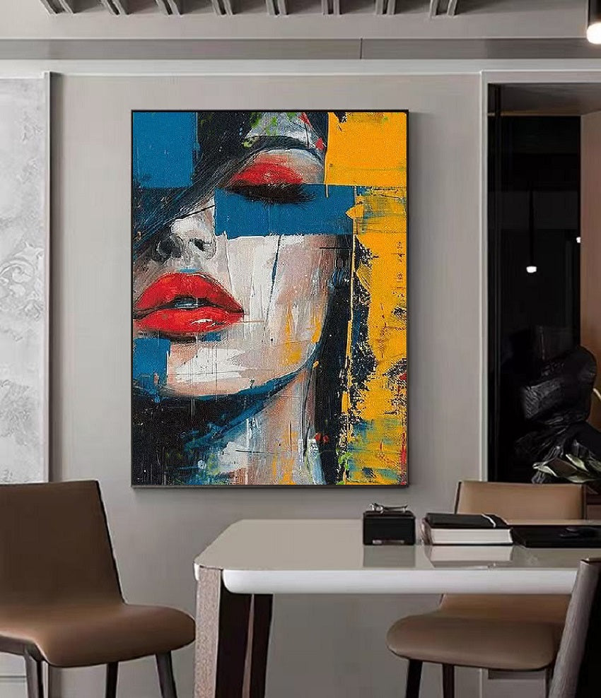 Modern Handcrafted Figure Painting Fine Wall Art For Home Decor MDP1089