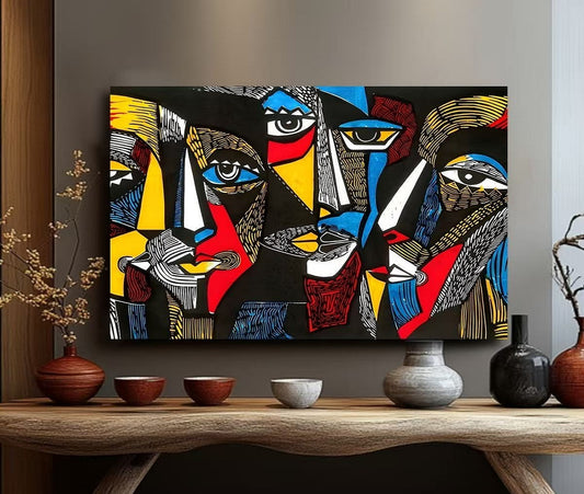 Modern Handcrafted Figure Painting Fine Wall Art For Home Decor AB1176