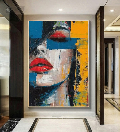 Modern Handcrafted Figure Painting Fine Wall Art For Home Decor MDP1089