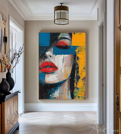 Modern Handcrafted Figure Painting Fine Wall Art For Home Decor MDP1089