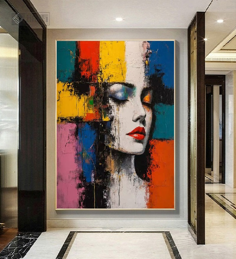 Modern Handcrafted Figure Painting Fine Wall Art For Home Decor MDP1092