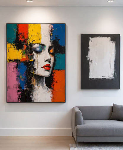 Modern Handcrafted Figure Painting Fine Wall Art For Home Decor MDP1092
