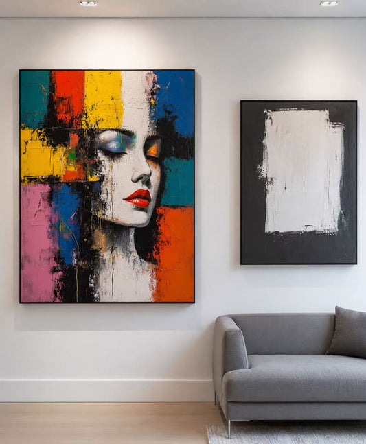 Modern Handcrafted Figure Painting Fine Wall Art For Home Decor MDP1092