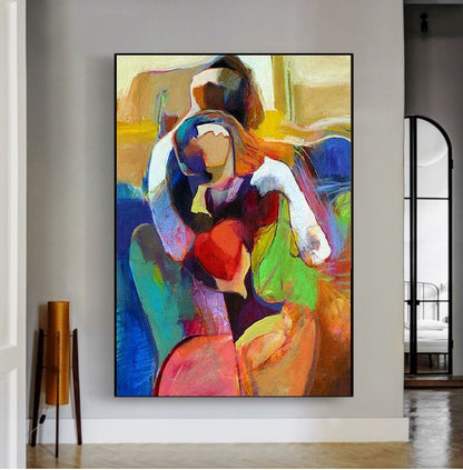Modern Handcrafted Figure Painting Fine Wall Art For Home Decor MDP1095