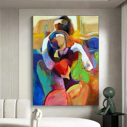 Modern Handcrafted Figure Painting Fine Wall Art For Home Decor MDP1095