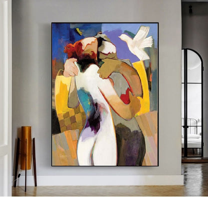 Modern Handcrafted Figure Painting Fine Wall Art For Home Decor MDP1097