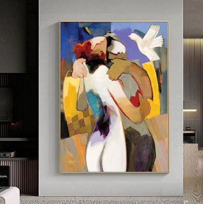 Modern Handcrafted Figure Painting Fine Wall Art For Home Decor MDP1097