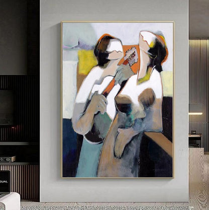 Modern Handcrafted Figure Painting Fine Wall Art For Home Decor MDP1098