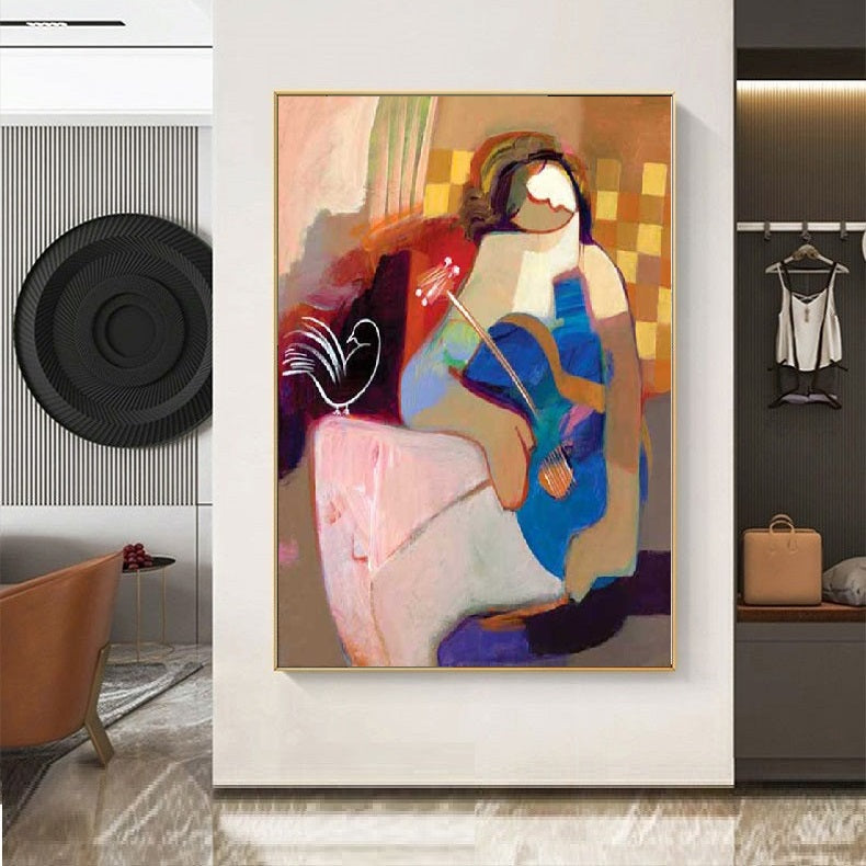 Modern Handcrafted Figure Painting Fine Wall Art For Home Decor MDP1099