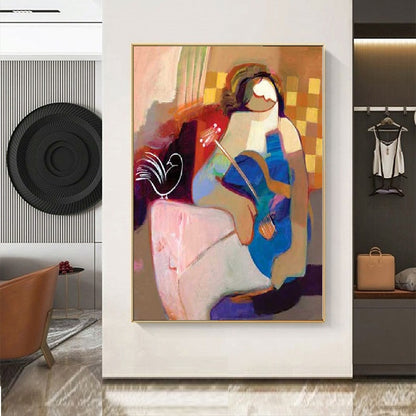 Modern Handcrafted Figure Painting Fine Wall Art For Home Decor MDP1099