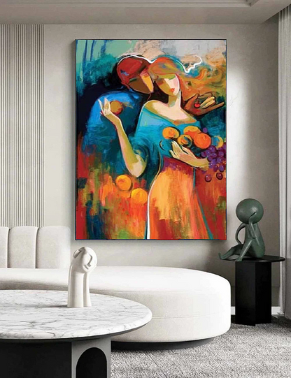 Modern Handcrafted Figure Painting Fine Wall Art For Home Decor MDP1100