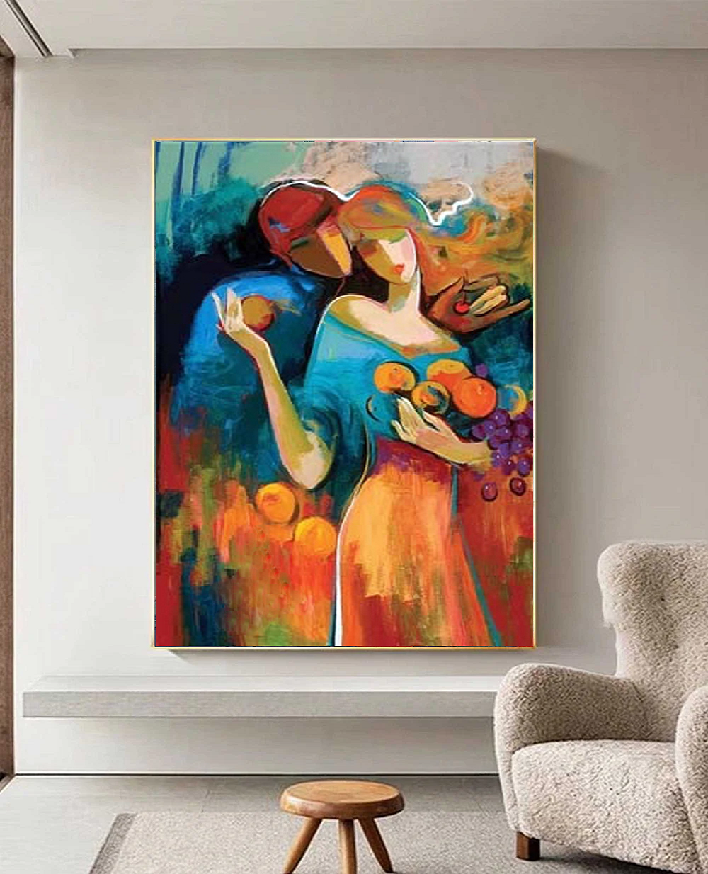 Modern Handcrafted Figure Painting Fine Wall Art For Home Decor MDP1100