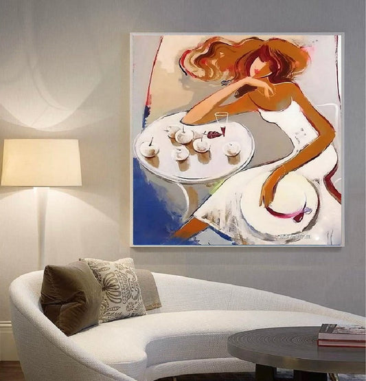 Modern Handcrafted Figure Painting Fine Wall Art For Home Decor MDP1105