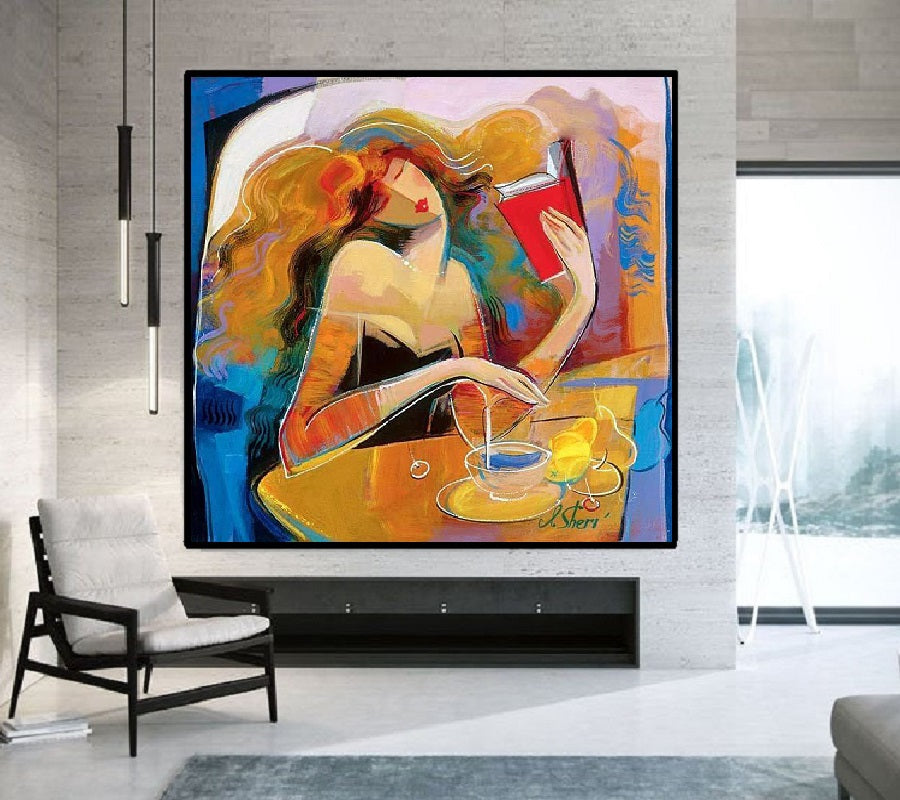 Modern Handcrafted Figure Painting Fine Wall Art For Home Decor MDP1107