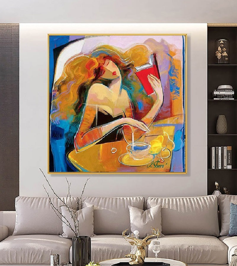 Modern Handcrafted Figure Painting Fine Wall Art For Home Decor MDP1107