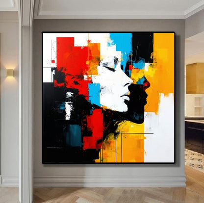 Modern Handcrafted Figure Painting Fine Wall Art For Home Decor MDP1108