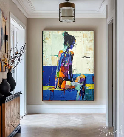 Modern Handcrafted Figure Painting Fine Wall Art For Home Decor MDP1110A