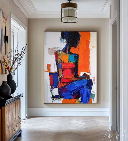 Modern Handcrafted Figure Painting Fine Wall Art For Home Decor MDP1110D