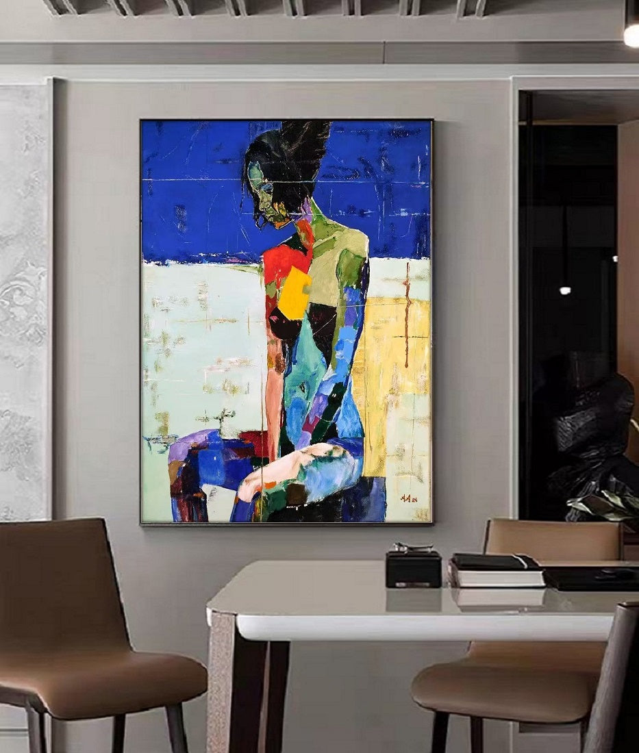 Modern Handcrafted Figure Painting Fine Wall Art For Home Decor MDP1110E