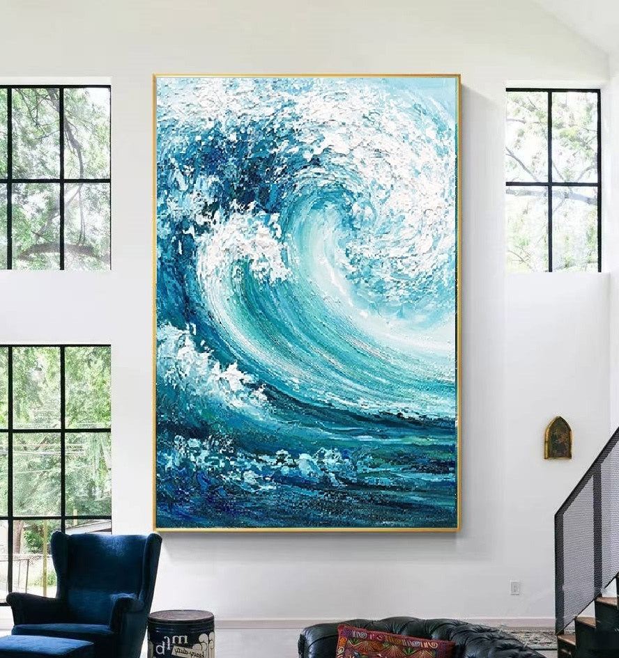 Modern Scenery painting with expressive brushstrokes