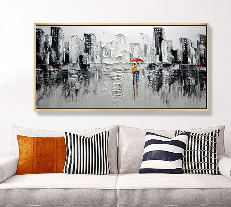 Handcrafted Modern Scenery Painting Fine Wall Art For Homedecor MDS1003