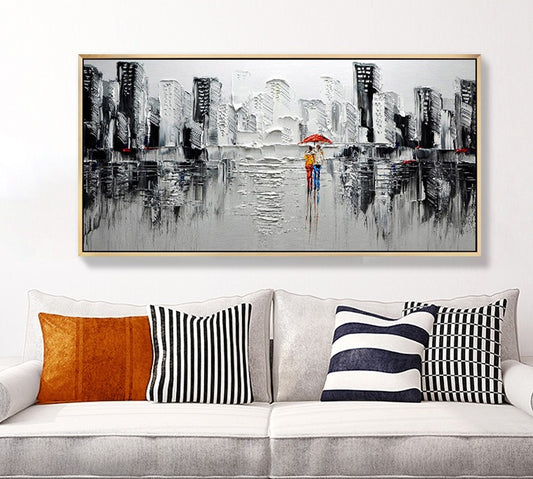 Handcrafted Modern Scenery Painting Fine Wall Art For Homedecor MDS1003