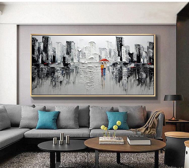 Handcrafted Modern Scenery Painting Fine Wall Art For Homedecor MDS1003