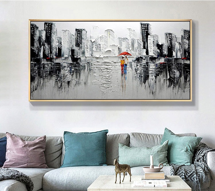 Handcrafted Modern Scenery Painting Fine Wall Art For Homedecor MDS1003