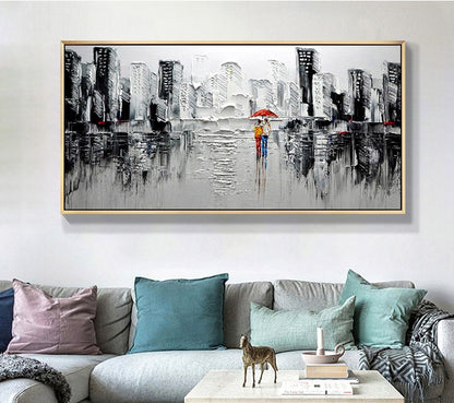 Handcrafted Modern Scenery Painting Fine Wall Art For Homedecor MDS1003