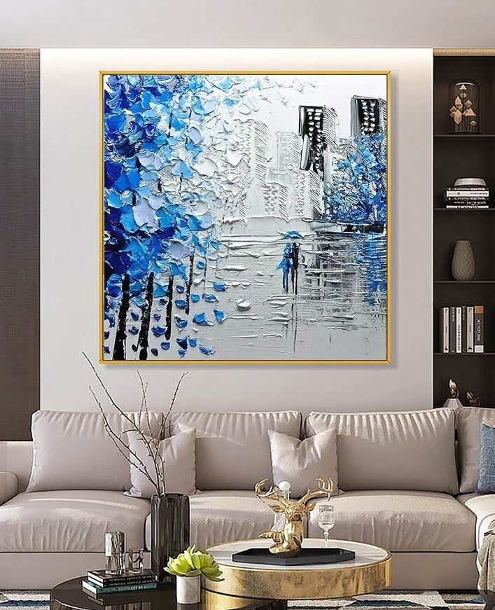 Handcrafted Modern Scenery Painting Wall Art For Homedecor MDS1006
