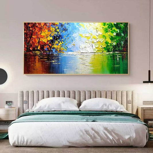 Handcrafted Modern Scenery Painting Fine Wall Art For Homedecor MDS1008