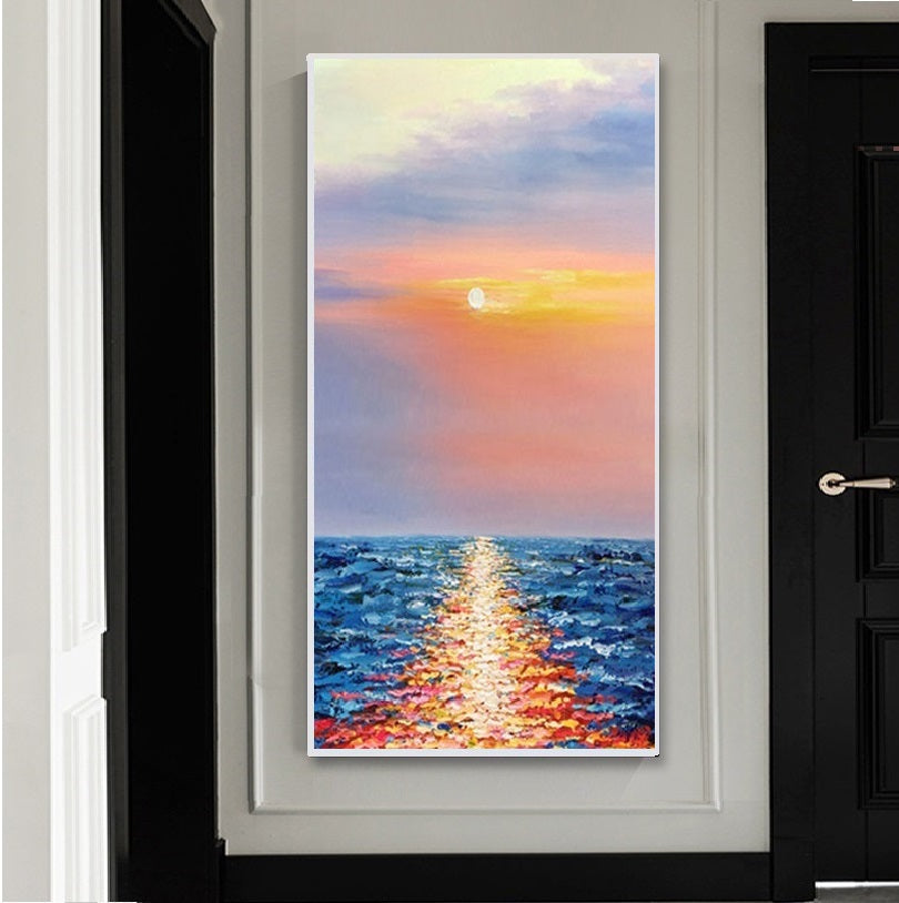 Handcrafted Modern Scenery Painting Fine Wall Art For Homedecor MDS1011