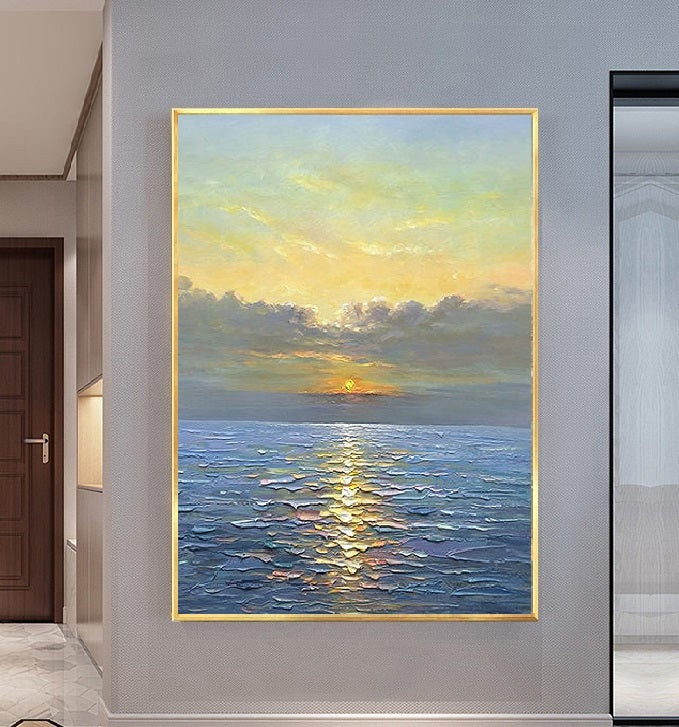 Handcrafted Modern Scenery Painting Wall Art For Homedecor MDS1012