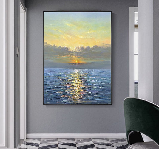 Handcrafted Modern Scenery Painting Wall Art For Homedecor MDS1012