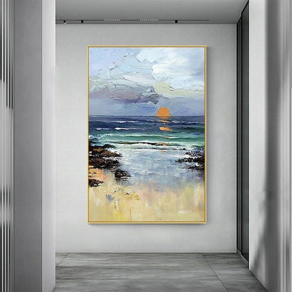 Handcrafted Modern Scenery Painting Wall Art For Homedecor MDS1018