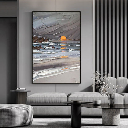 Handcrafted Modern Scenery Painting Wall Art For Homedecor MDS1020