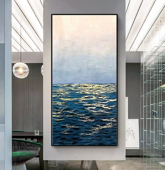 Handcrafted Modern Scenery Painting Fine Wall Art For Homedecor MDS1025